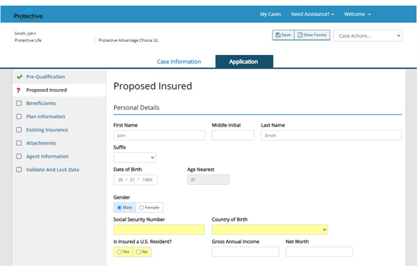 iPipeline Product Application